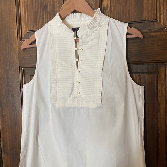 JCrew High Neck Ruffle Tank - Picture 2 of 5